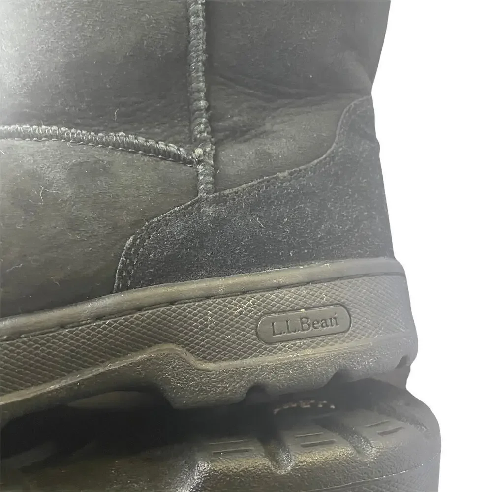 L.L. Bean Black Suede Primaloft Boot - 072609 - Women's Size 9M